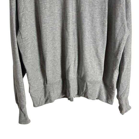 Athleta Apollo Gray Modal Mock Neck Long Sleeve Pullover Sweatshirt Size XL - Picture 4 of 10